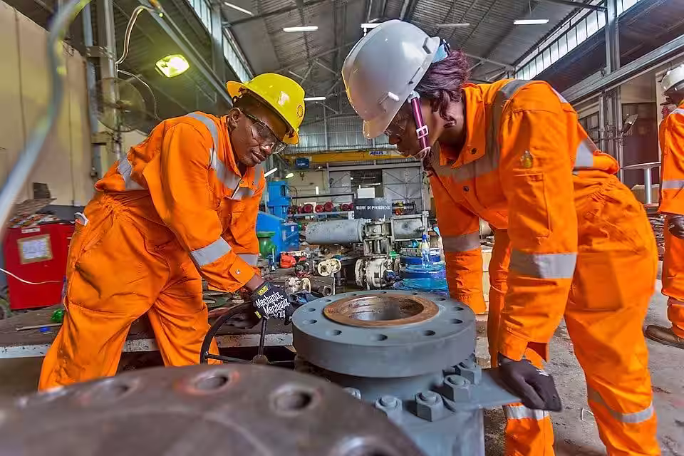 Enerflow Engineering team at work in Nigeria